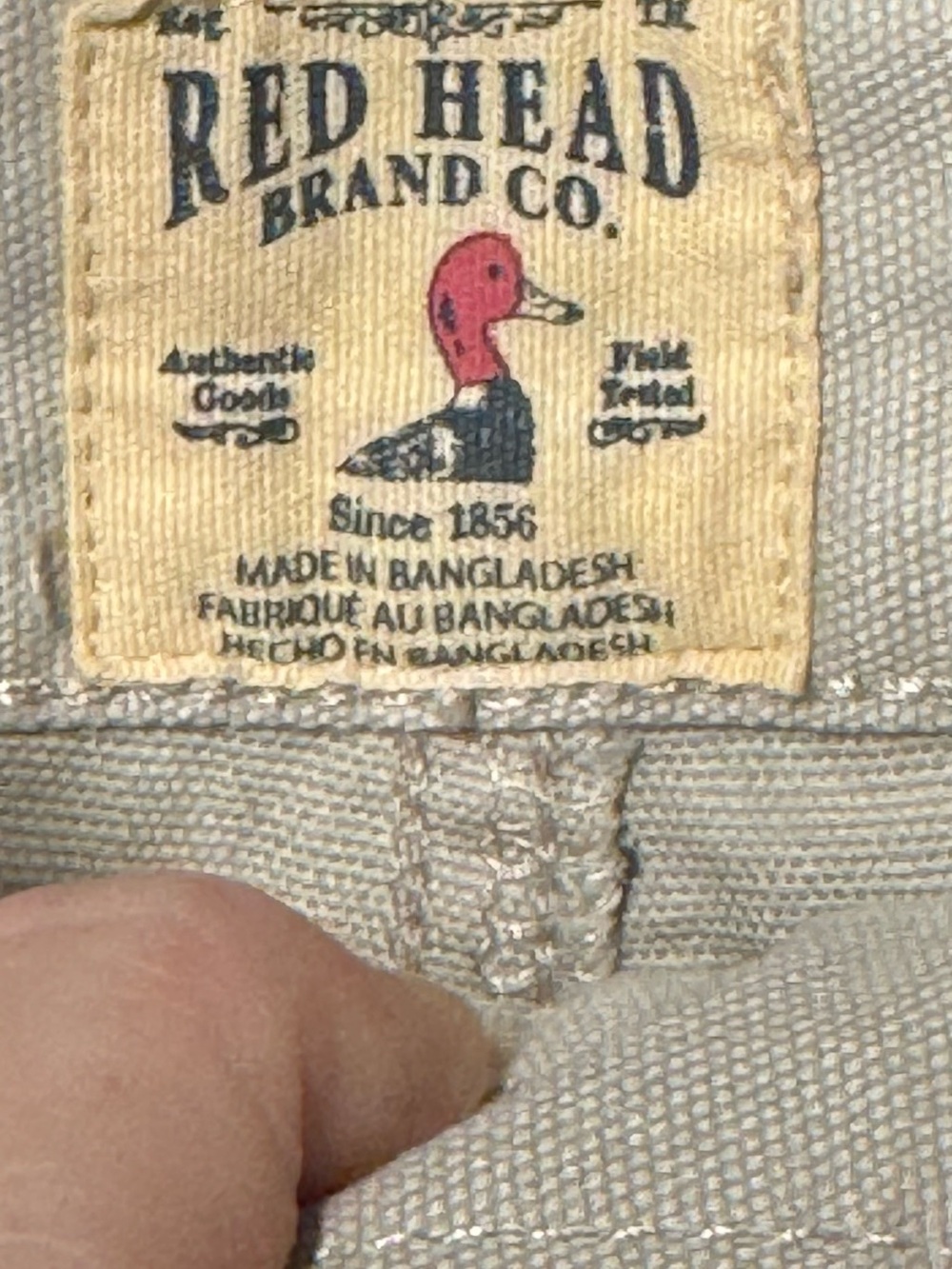 RedHead Men’s Tan Cargo Shorts with Duck Logo